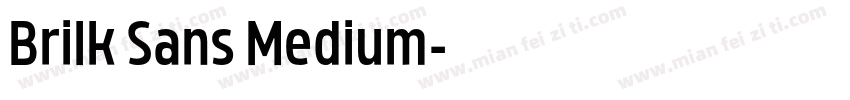 Brilk Sans Medium字体转换